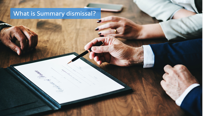 what-is-summary-dismissal